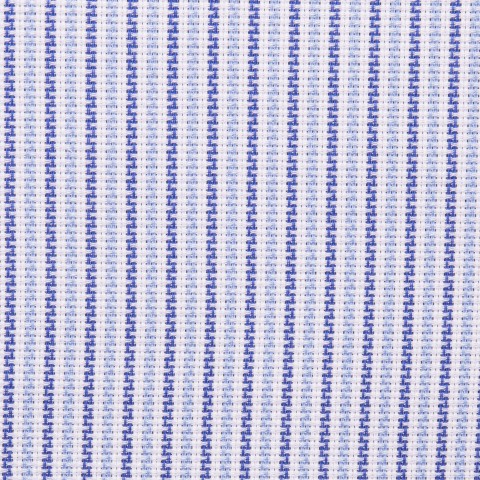 Blue 2Tone Stripe Cotton Shirts