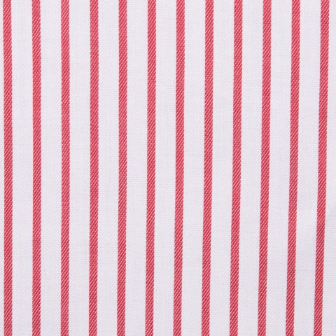Red Chalk Stripe Cotton Shirts