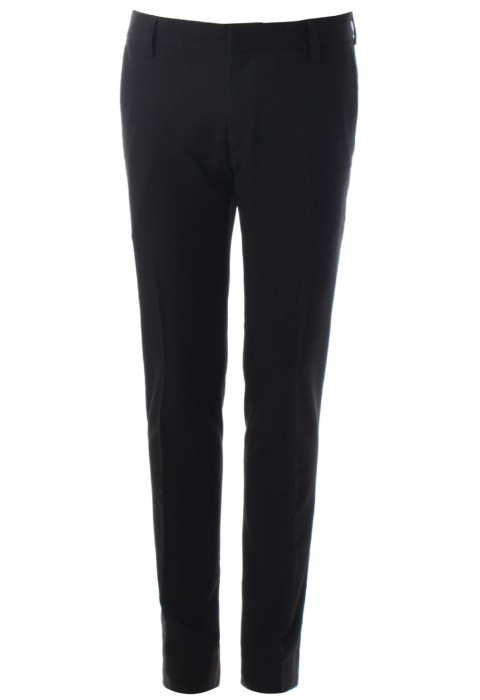 กางเกงสีดำทรงกระบอกเล็กมาตรฐาน