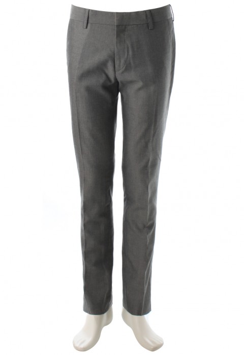 กางเกงสีเทาลายก้างปลาเล็ก