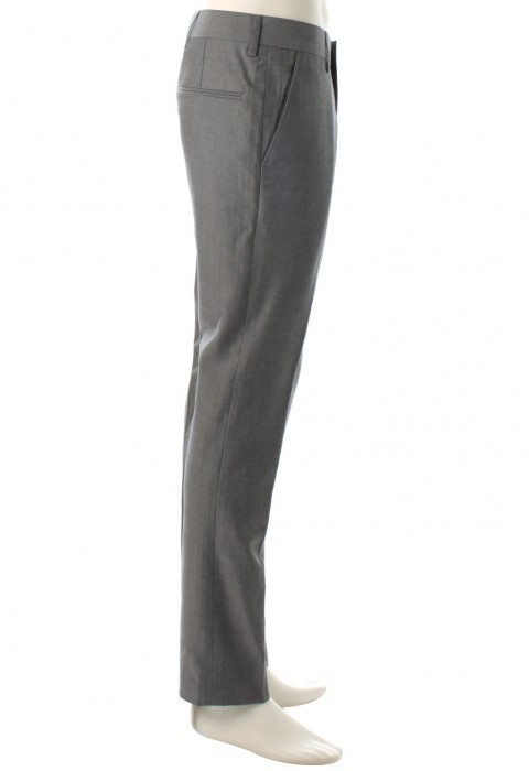 กางเกงสีเทาลายก้างปลาเล็ก