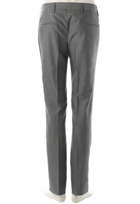 กางเกงสีเทาลายก้างปลาเล็ก