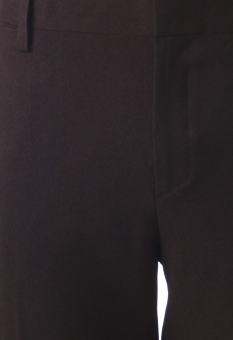 กางเกงสีน้ำตาลแดงทรงกระบอก