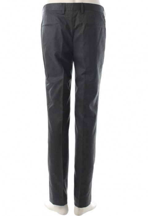 กางเกงทรงกระบอกสีเทา