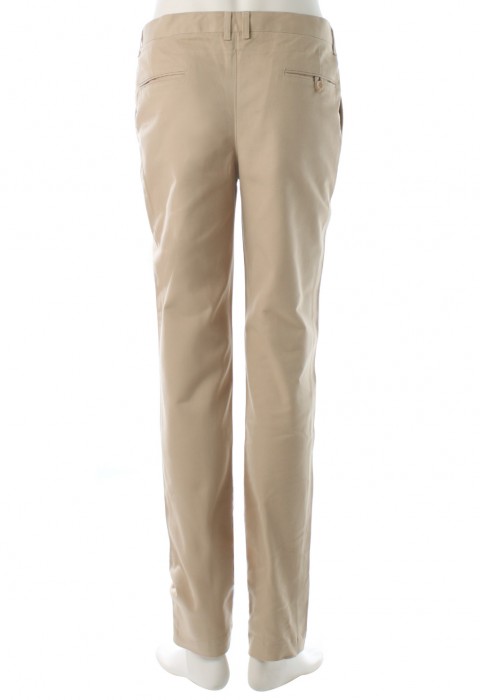 กางเกงสีน้ำตาลทรงกระบอก 