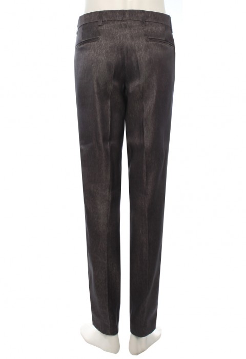 กางเกงสีเงินเมทัลลิคผ้าทอพิเศษ