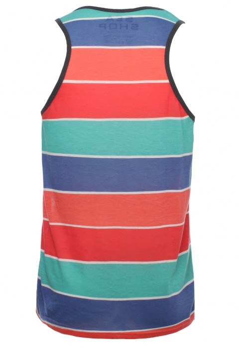 เสื้อกล้ามลายทางสลับสี พิมพ์ลายกราฟฟิค