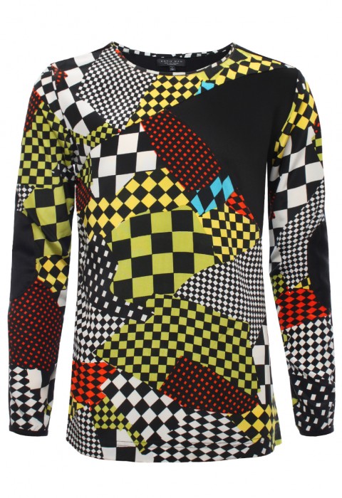 เสื้อแขนยาวลายตารางสลับสี