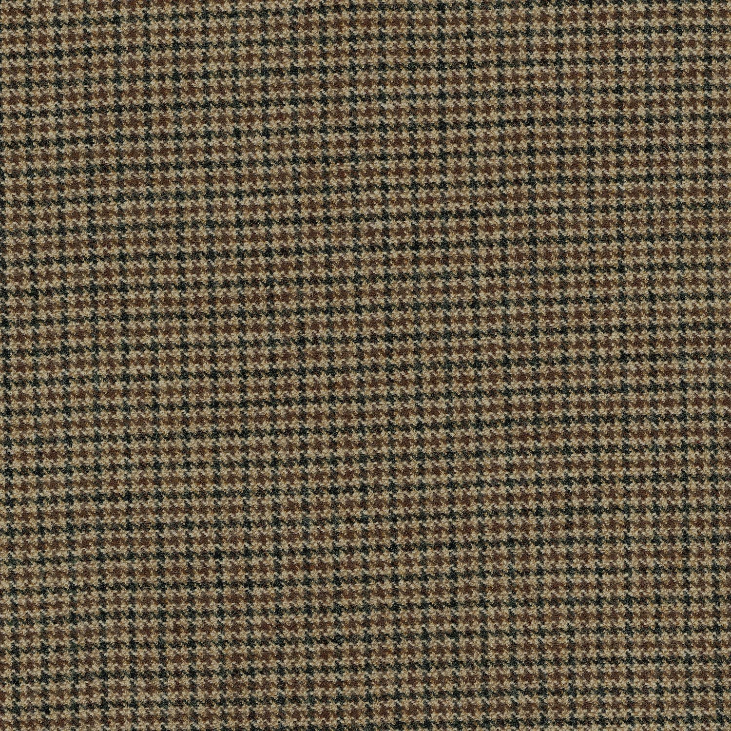 Brown 708074 - 100% Tweed Flannel Wool Suit