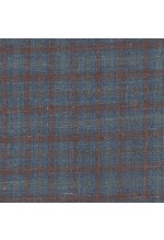 Blue 103003 - Wool Silk Linen Stretch Suit