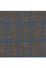 Brown 103014 - Wool Silk Linen Stretch Suit
