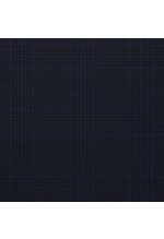 Navy Blue Big Checked Windows Pants