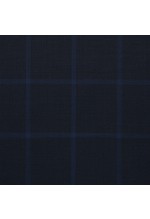 Navy Blue Big Windows Suit