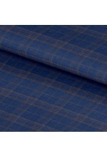 Blue 25033 - Wool Silk Linen Pants
