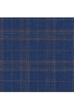 Blue 25033 - Wool Silk Linen Pants