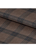 Brown 25058 - Wool Silk Linen Pants