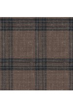 Brown 25058 - Wool Silk Linen Pants