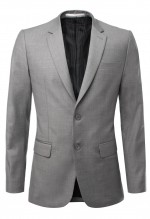 เสื้อสูทสีเทา 150s กระดุมสองเม็ด