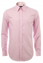 เสื้อเชิ้ตลายทางสีชมพู