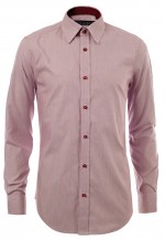 เสื้อเชิ้ตลายทางสีแดง