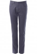 กางเกงสีเทากระเป๋าทรงโค้งขากระบอกเล็ก