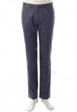 กางเกงสีเทากระเป๋าทรงโค้งขากระบอกเล็ก