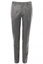 กางเกงสีเทา 150s ทรงกระบอกเล็ก