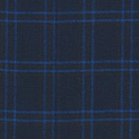 Blue 708112 - 100% Tweed Flannel Wool Suit