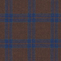 Brown 708131 - 100% Tweed Flannel Wool Suit