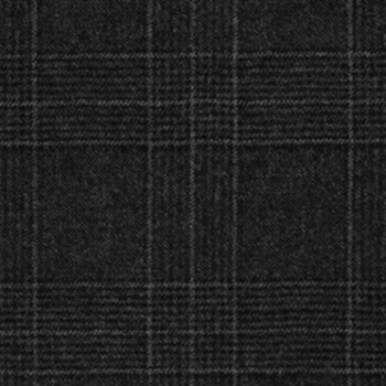 Super Dark Grey Checked Windows Flannel Pants