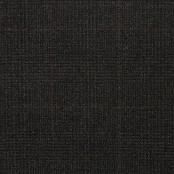 Dark Grey Brown Checked Windows Flannel Pants