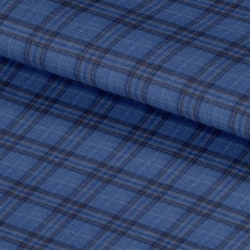 Blue 25028 - Wool Silk Linen Pants