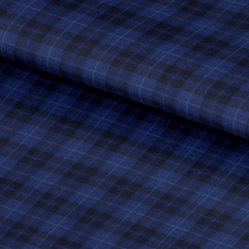 Blue 25045 - Wool Silk Linen Pants