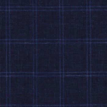 Blue 25056 - Wool Silk Linen Pants