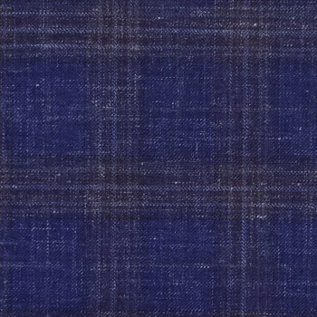 Blue 26002-4 - Wool Silk Linen Pants