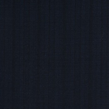 DARK NAVY BLUE STRIPE WOOL BLEND