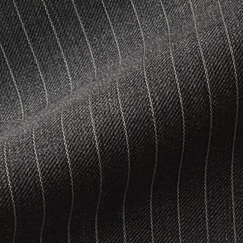 DARK GREY PINSTRIPE WOOL BLEND