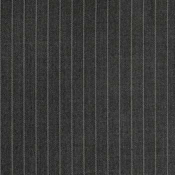 DARK GREY PINSTRIPE WOOL BLEND