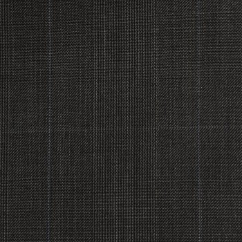 DARK GRAY GLEN PLAID WOOL BLEND