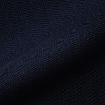 VERY DARK BLUE HERRINGBONE WOOL BLEND