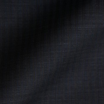 VERY DARK GREY (MOSTLY BLACK) & BLUE STRIPE WOOL BLEND