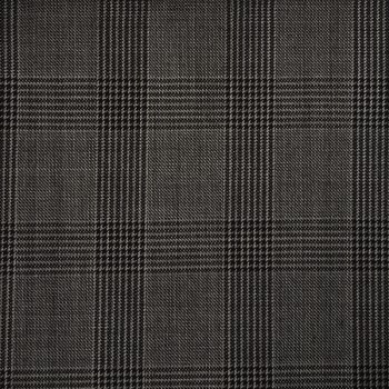 DARK GREY GLEN CHECK WOOL BLEND