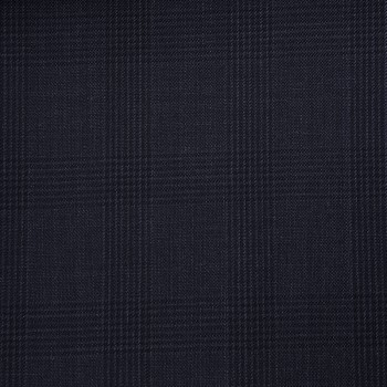 VERY DARK BLUE GLEN CHECK WOOL BLEND