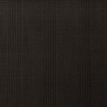 VERY DARK BROWN (MOSTLY BLACK) GLEN CHECK WOOL BLEND