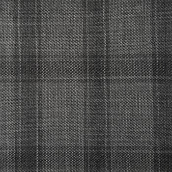 GRAY TARTAN WOOL BLEND