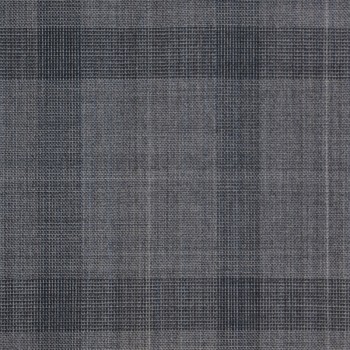 GREY WINDOWPANE PLAID WOOL BLEND