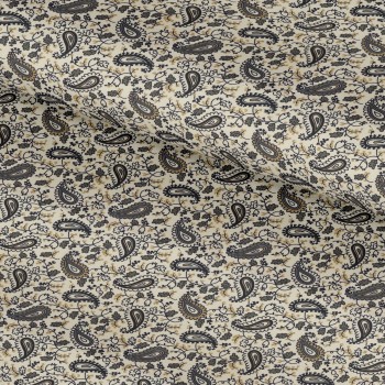 Beige PRT2326 - 100% cotton printed shirts