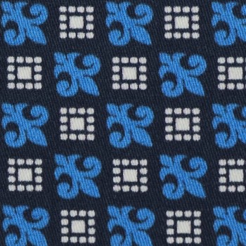 Blue PRT2358 - 100% cotton printed shirts