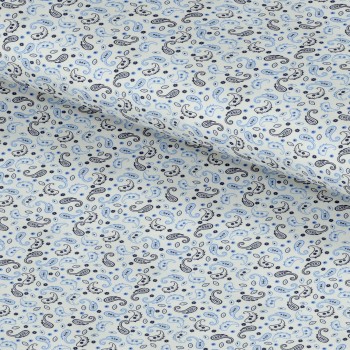 Blue PRT2365 - 100% cotton printed shirts