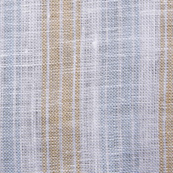Beige Blue Stripe Linen Shirts